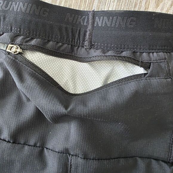 Nike Stride 5" 2-in1 Running Shorts Lined Black Grey Men's Medium M CJ5471-010 - Picture 6 of 8